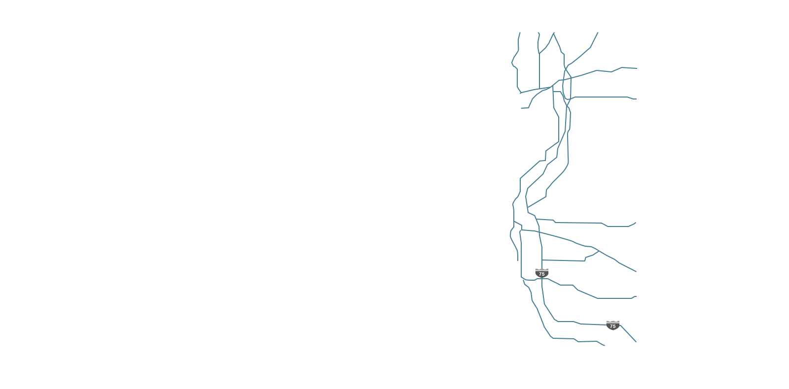 map roads